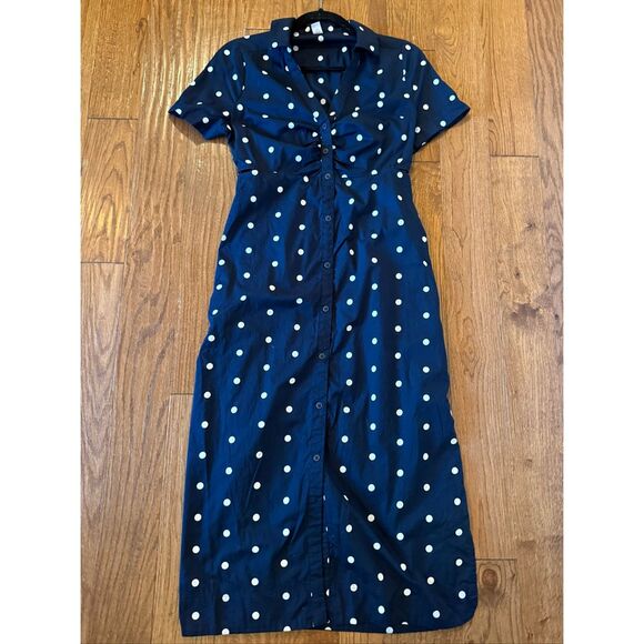 Old Navy polka dot cutout side midi dress size small - Picture 4 of 13
